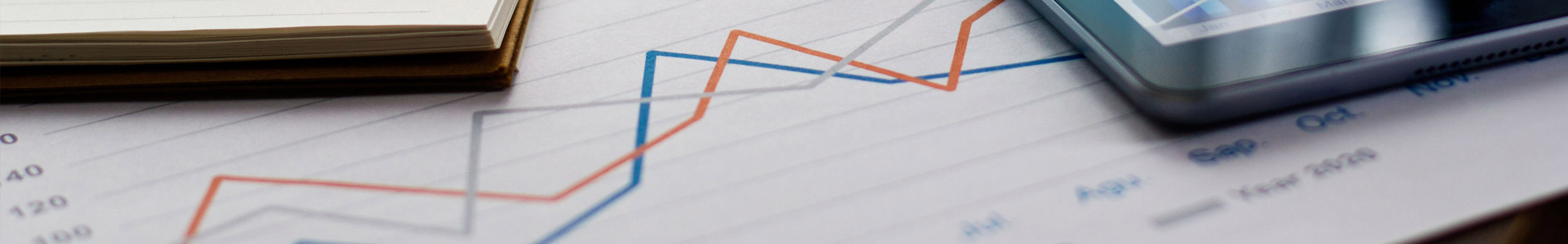 A line graph representing rates